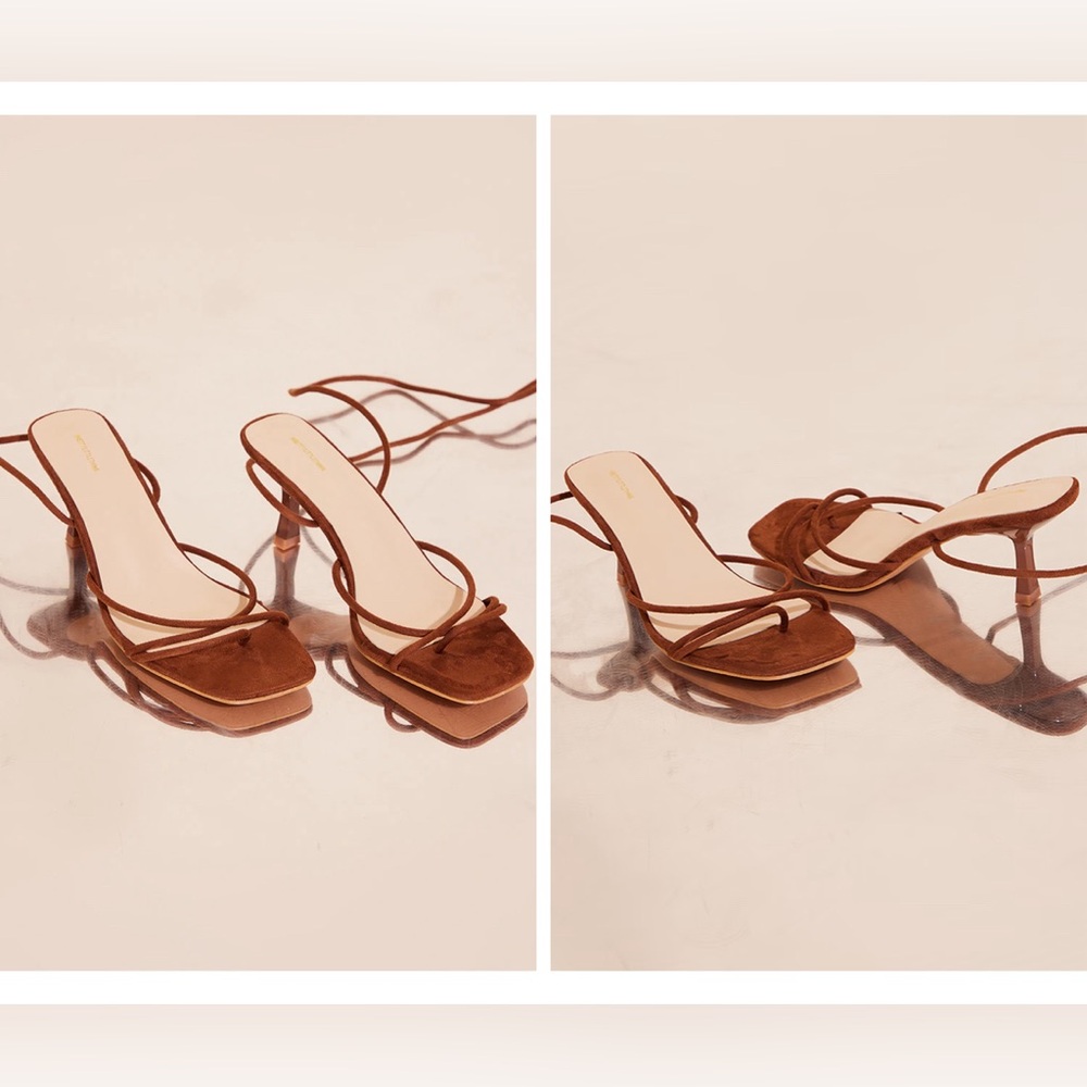 Wide Width Brown Kitten Heel
